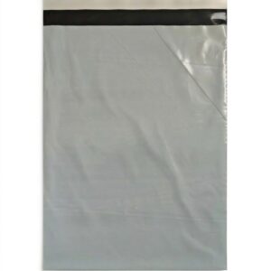 LDPE dvisluoksniai siuntų vokai su lipnia juostele 26x35+5cm 50my BALTI (100vnt.)