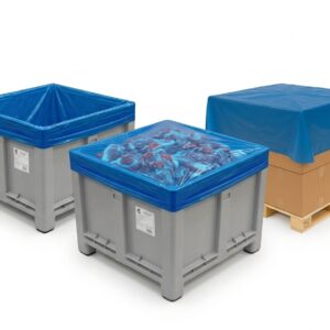Palečių ir plastikinių konteinerių uždangalai bei įklotai